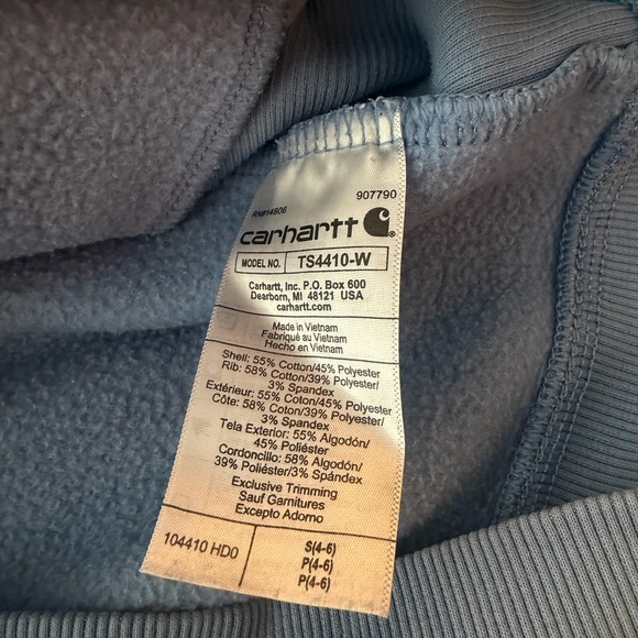 Carhartt Women's Blue Sweatshirt - Picture 5 of 5